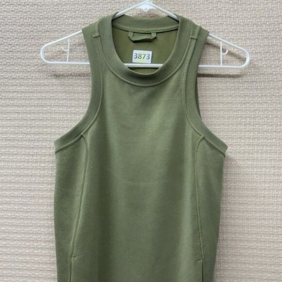 Lululemon Softstreme Back In Action Dress Women Size 4 Athleisure Bronze Green - Picture 4 of 9